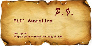 Piff Vendelina névjegykártya